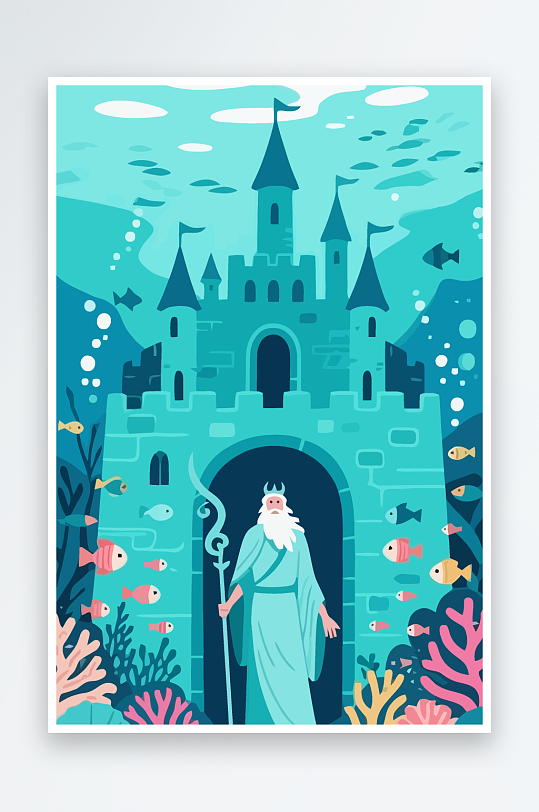 西方神话人物插画-众图网