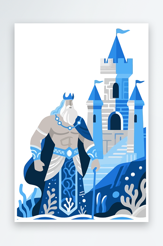 西方神话人物插画元素-众图网