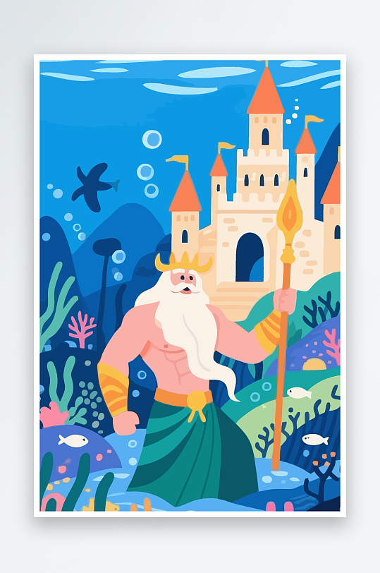 西方神话人物插画-众图网