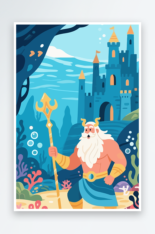 西方神话人物插画-众图网