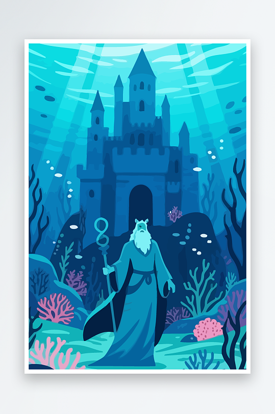 西方神话人物插画-众图网