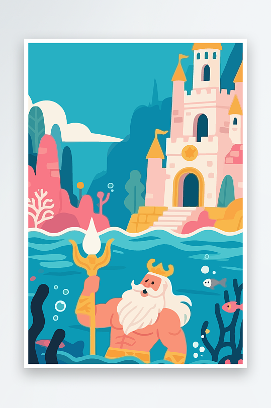 西方神话人物插画-众图网