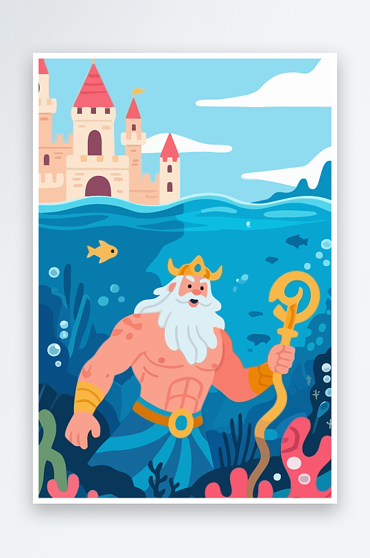 西方神话人物插画-众图网