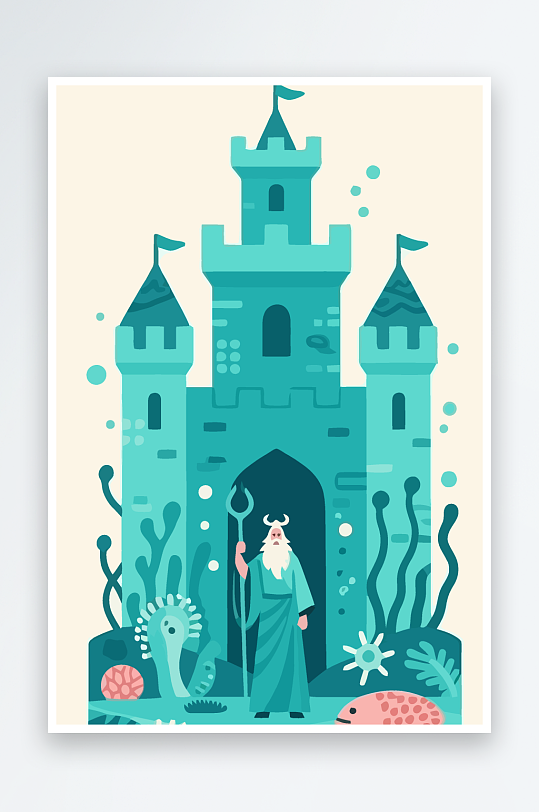 西方神话人物插画-众图网