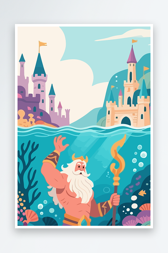 西方神话人物插画-众图网