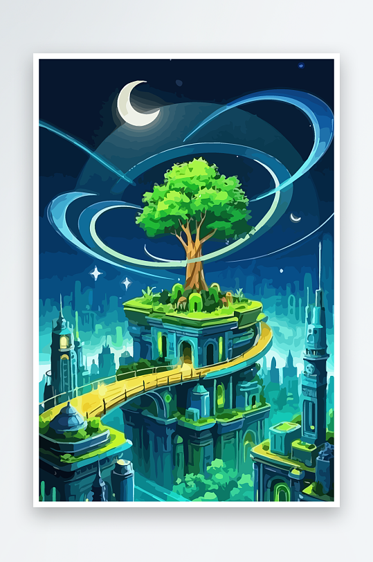 变色龙矢量插画图形-众图网