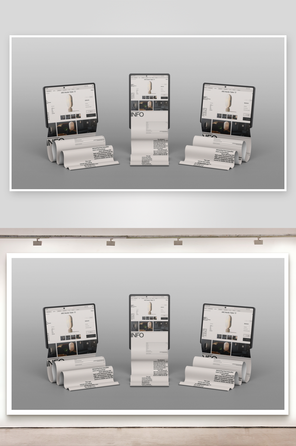 IP平板电脑手机UI设计展示样机ps素材