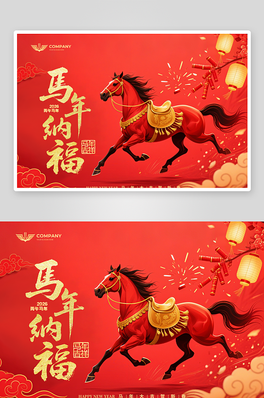 2026马年台历版式素材-众图网