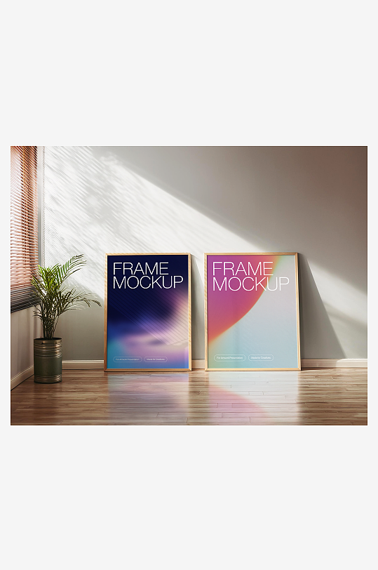 画框相框样机mockup分层素材-众图网