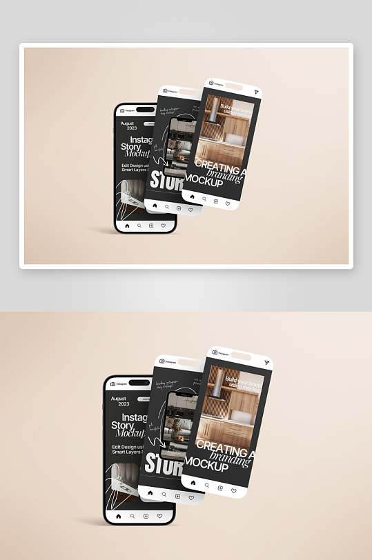 手机样机mockup分层素材-众图网