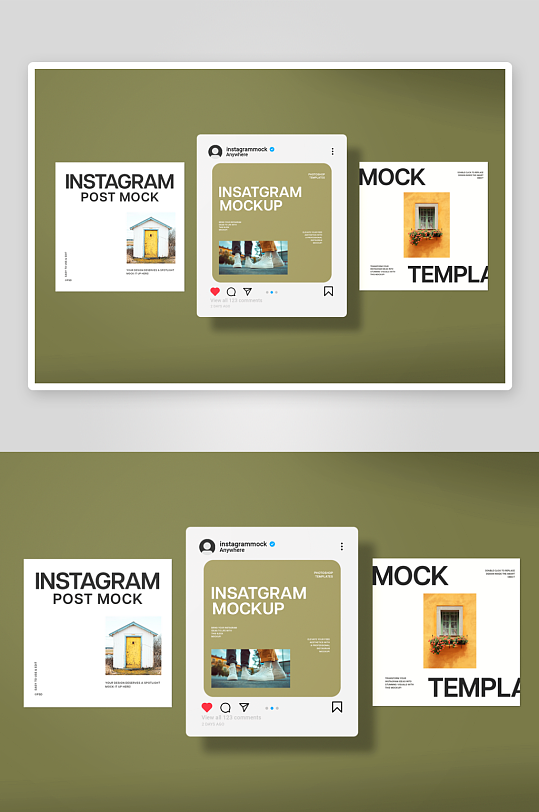海报传单样机mockup分层素材-众图网