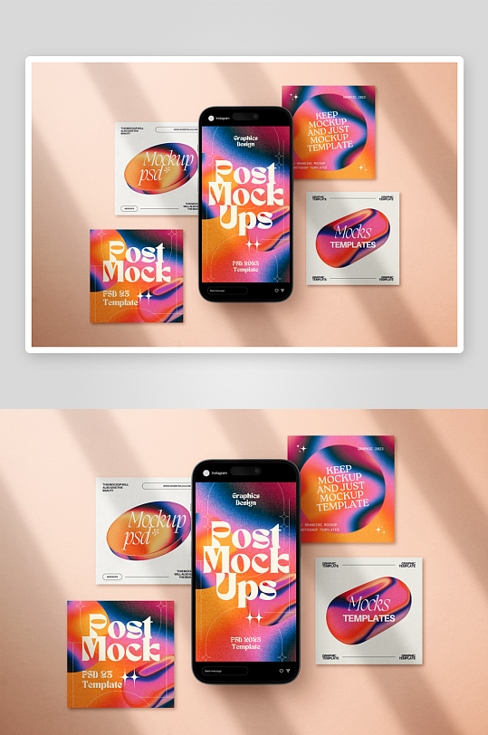 手机样机mockup分层素材-众图网