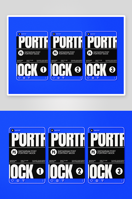 海报传单样机mockup分层素材-众图网