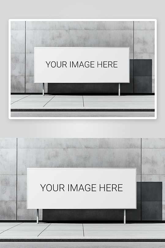 户外广告牌样机mockup分层素材-众图网