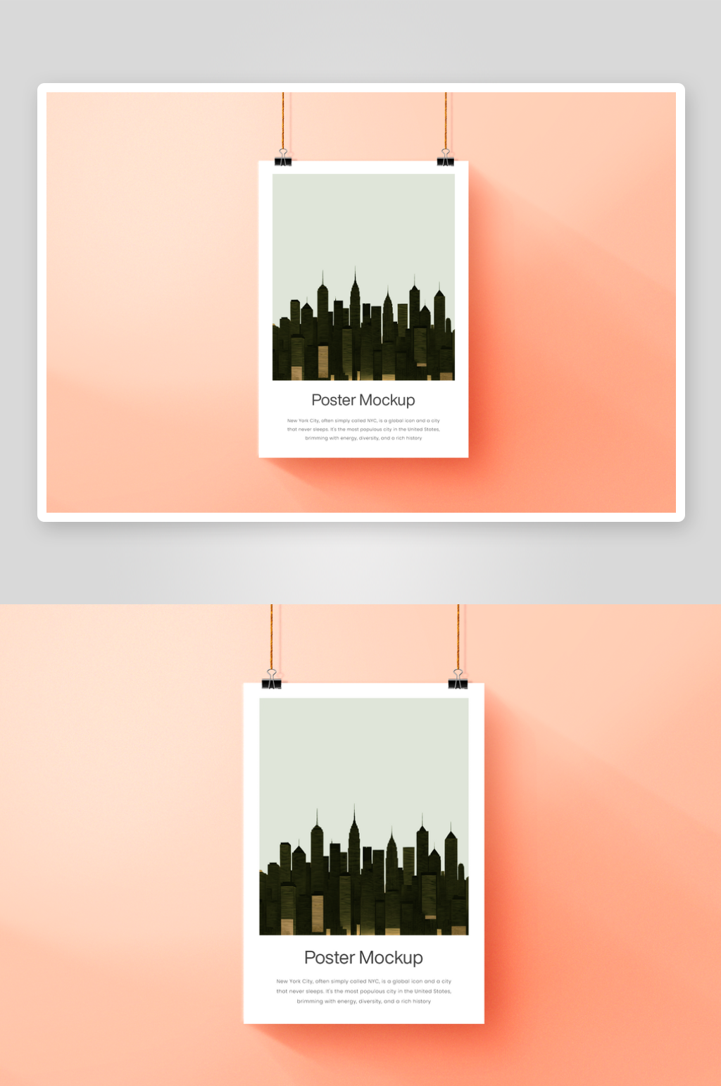 广告传单样机mockup分层素材素材