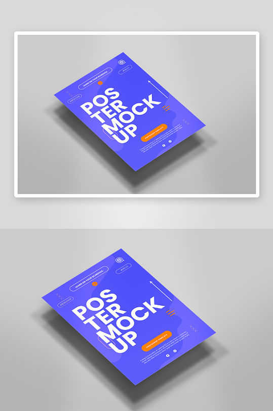 传单海报样机mockup分层素材-众图网