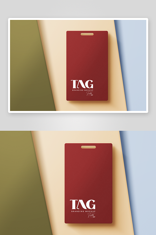 吊牌样机mockup分层素材-众图网