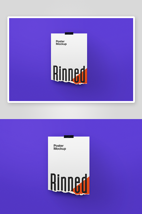 传单海报样机mockup分层素材-众图网