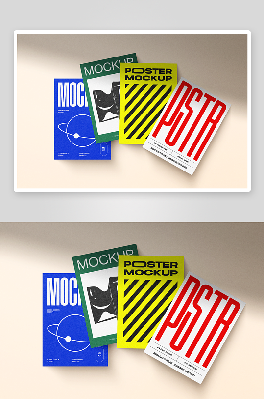 传单海报样机mockup分层素材-众图网
