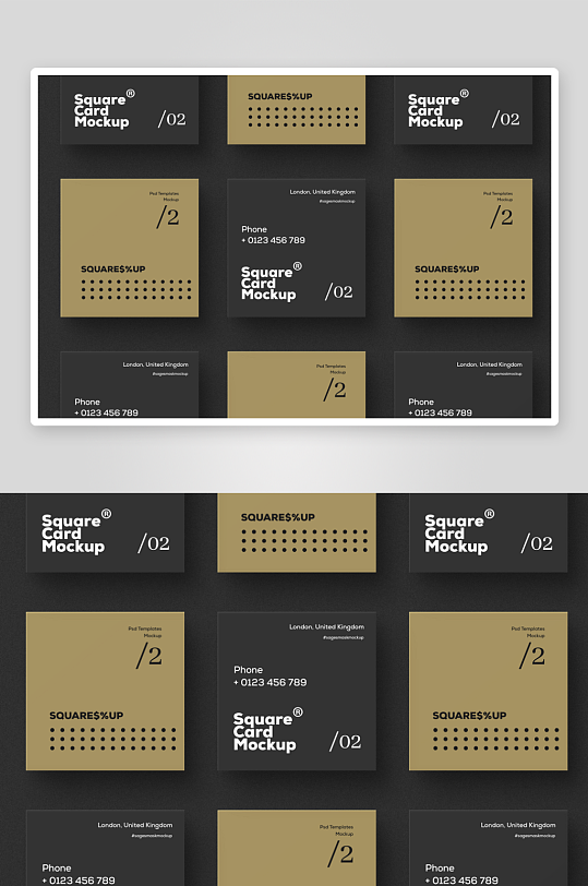 传单广告样机mockup分层素材-众图网
