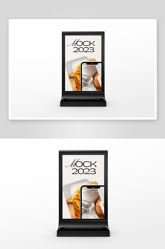 广告传单展示样机mockup分层素材-众图网