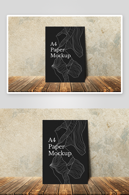 广告传单展示样机mockup分层素材-众图网