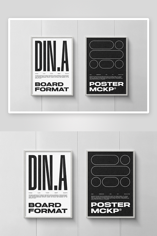 广告传单展示样机mockup分层素材-众图网