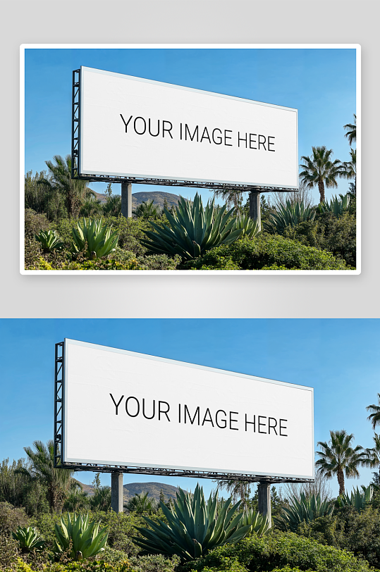 大型户外广告样机mockup分层素材-众图网