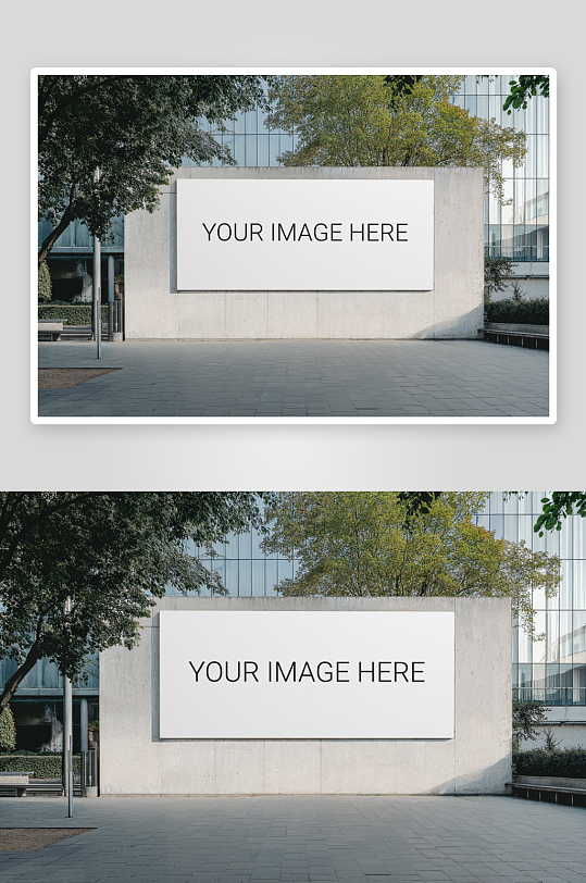 大型户外广告样机mockup分层素材-众图网