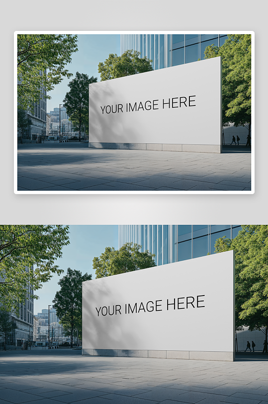 大型户外广告样机mockup分层素材-众图网