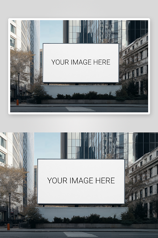 大型户外广告样机mockup分层素材-众图网