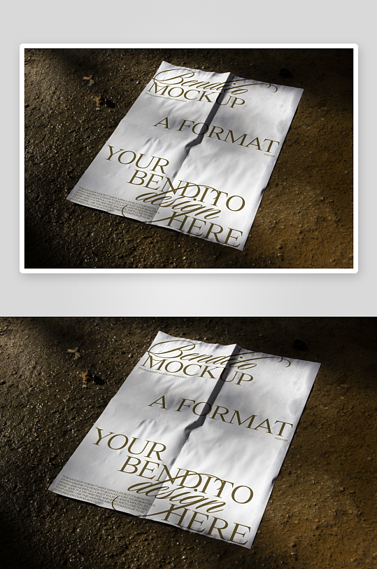 广告传单样机mockup分层素材-众图网