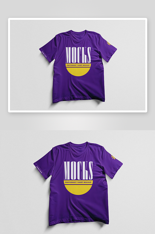 T恤样机mockup分层素材-众图网