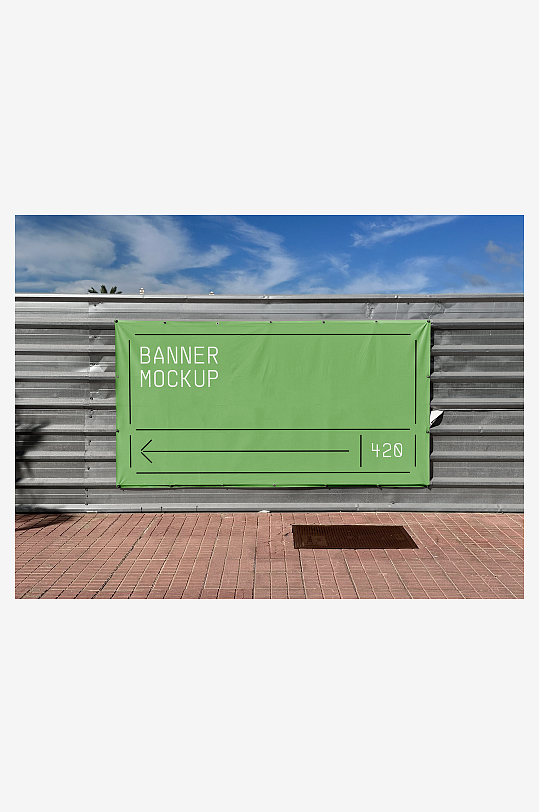 大型户外广告样机mockup分层素材-众图网