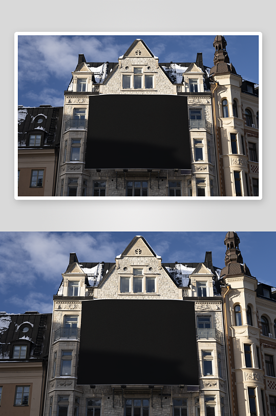 大型户外广告样机mockup分层素材-众图网
