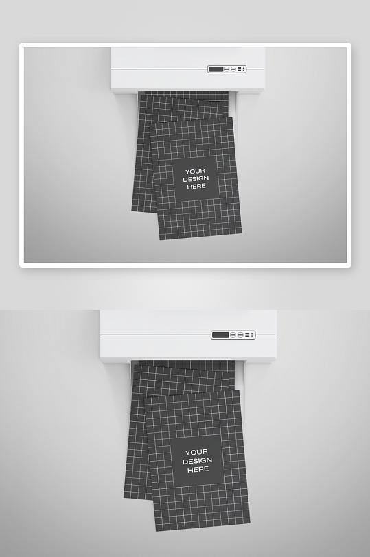 打印机样机mockup分层素材-众图网