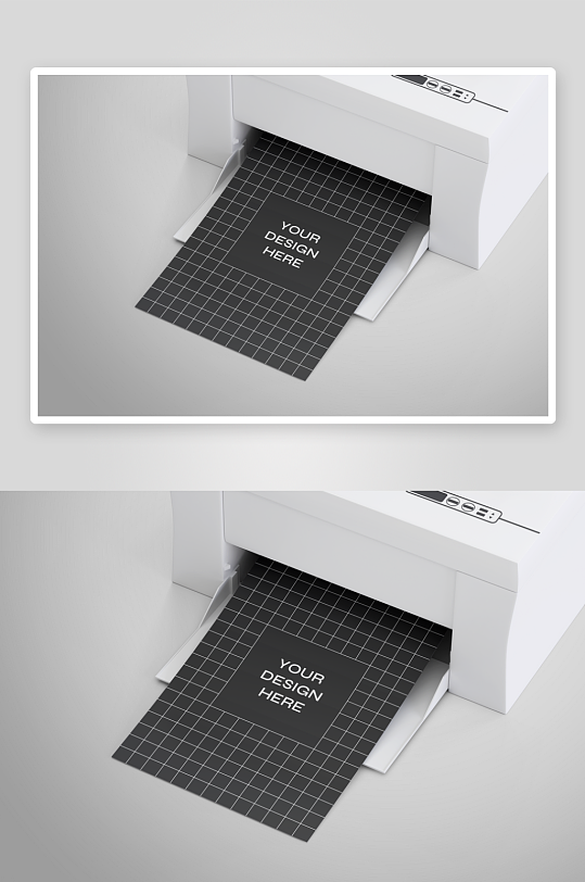 打印机样机mockup分层素材-众图网