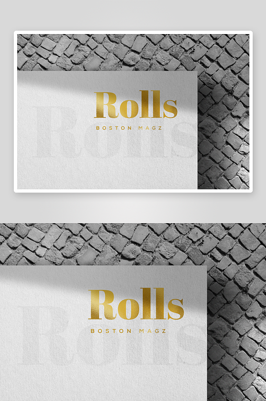 烫金LOGO样机mockup分层素材-众图网