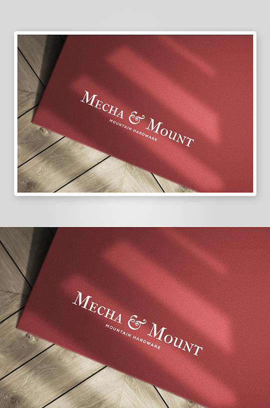 烫金LOGO样机mockup分层素材-众图网