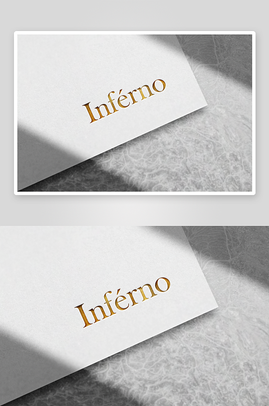 高级烫金LOGO样机mockup分层素材-众图网