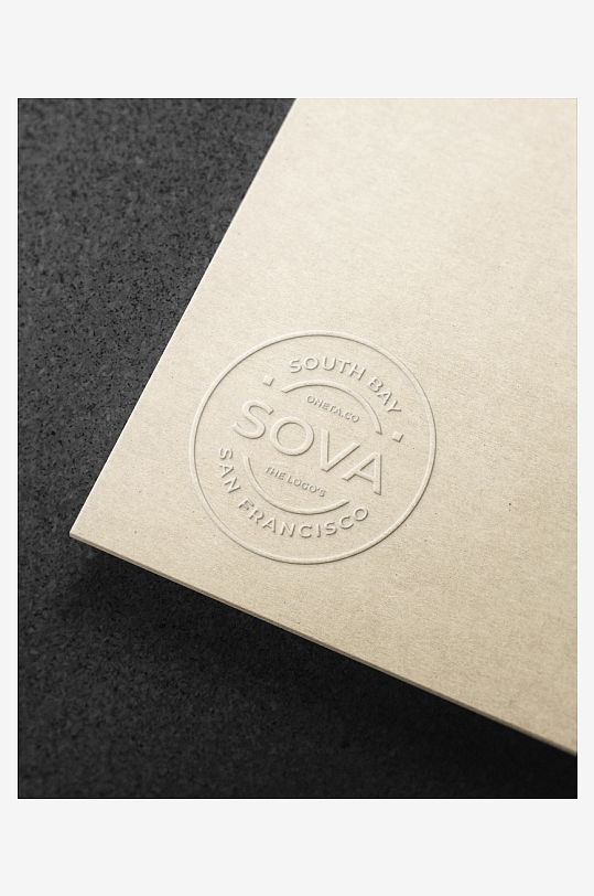 高级烫金LOGO样机mockup分层素材-众图网