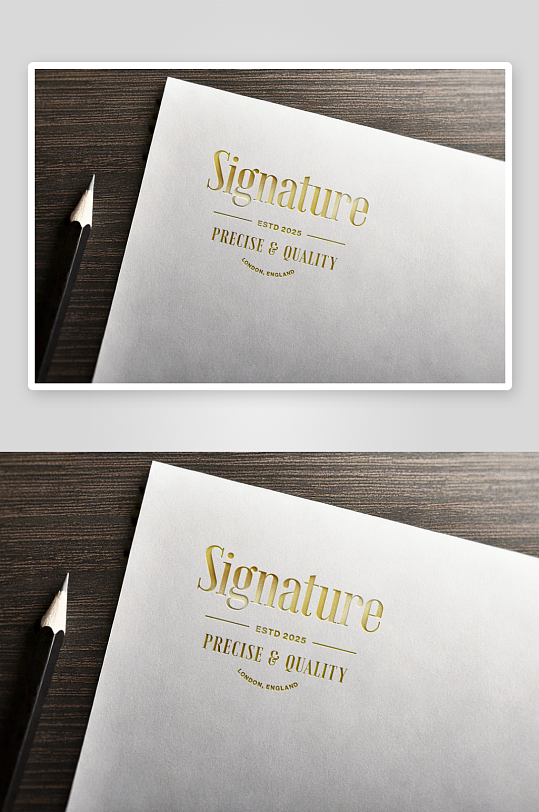 高级烫金LOGO样机mockup分层素材-众图网