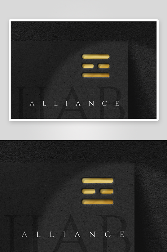 高级烫金LOGO样机mockup分层素材-众图网