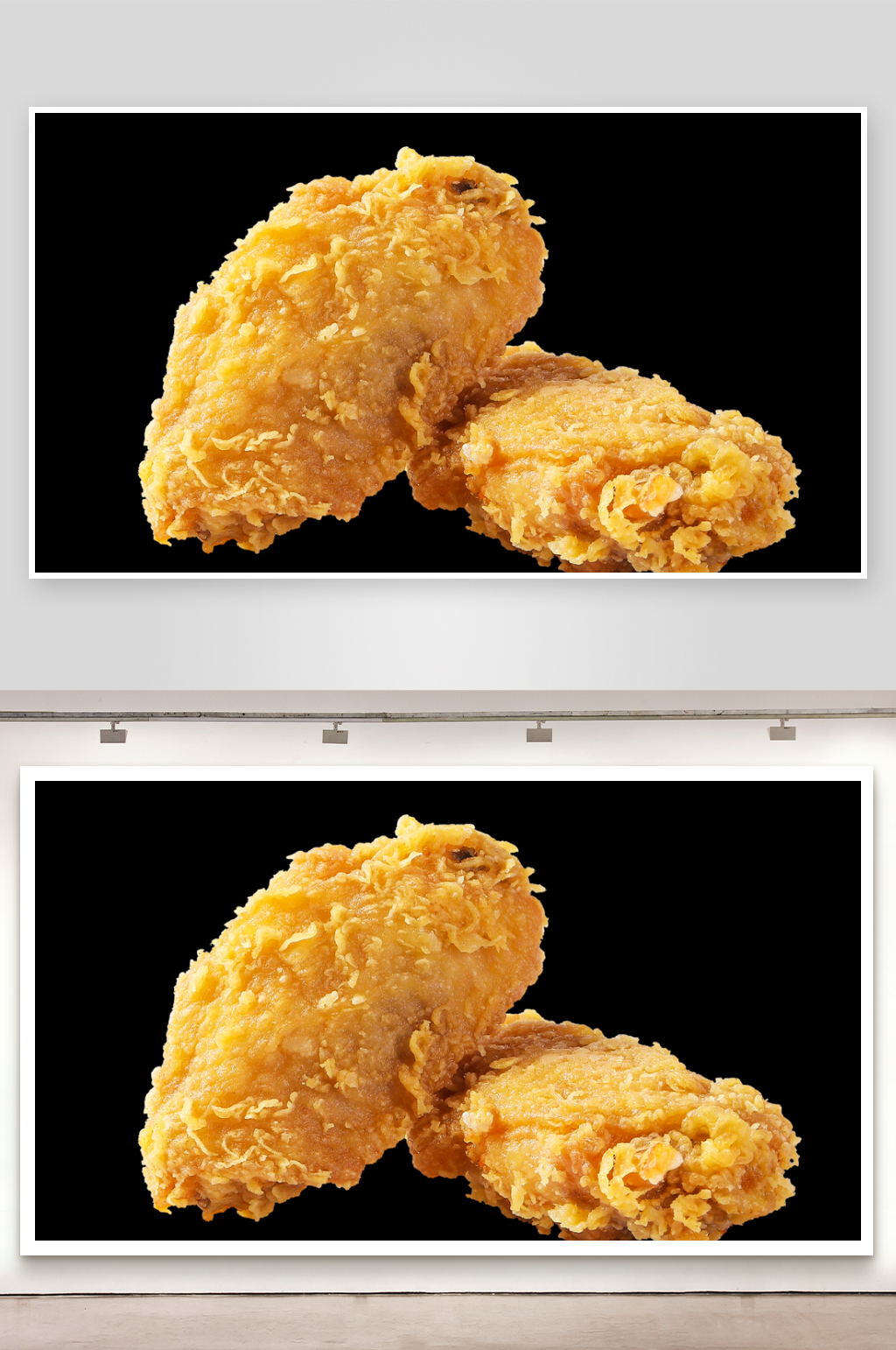 炸鸡翅美食烹饪食材香素材