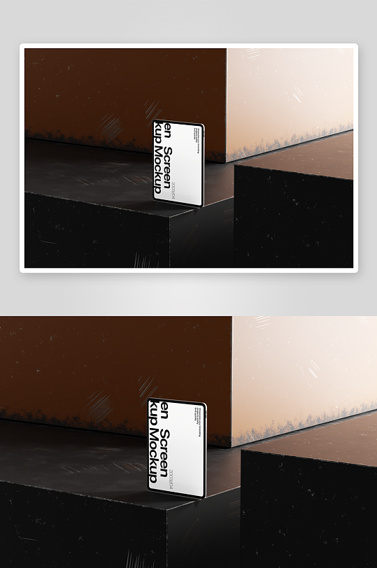 店铺招牌样机mockup分层素材-众图网