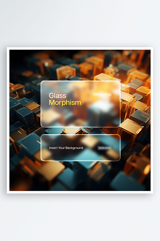 头透明效果样机mockup分层素材-众图网