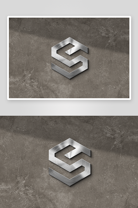 高档LOGO图标样机mockup分层素材-众图网