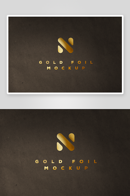 烫金LOGO图标样机mockup分层素材-众图网