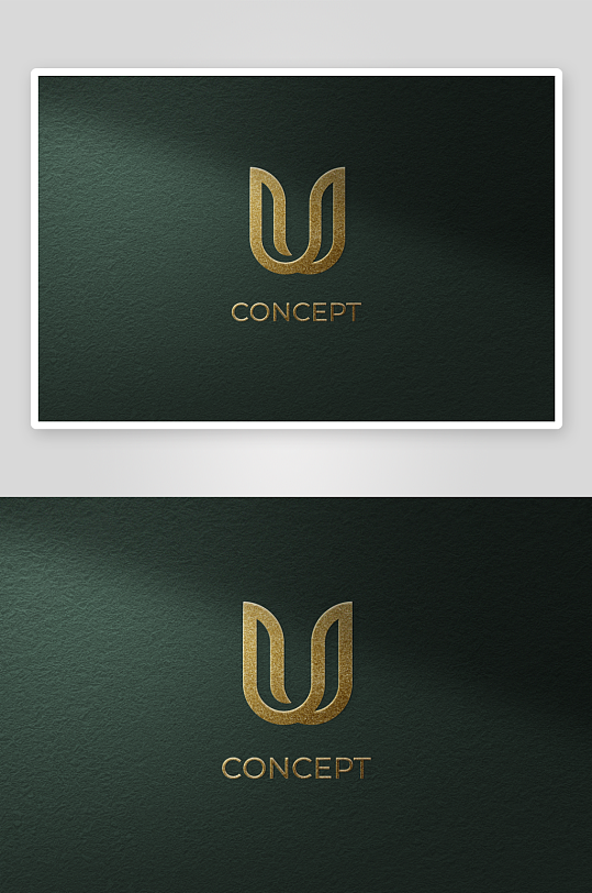 烫金LOGO图标样机mockup分层素材-众图网