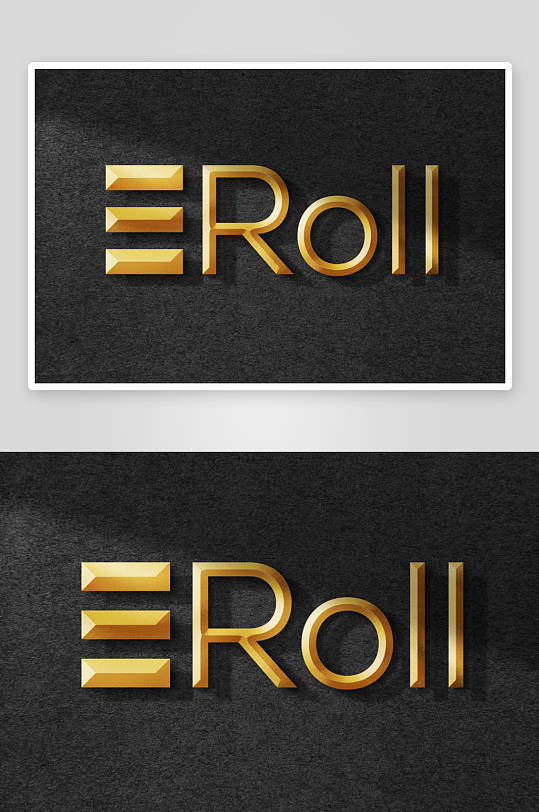 烫金LOGO图标样机mockup分层素材-众图网